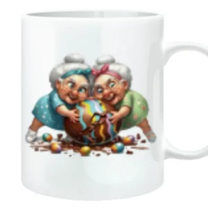 Grannies with Giant Chocolate Egg Mug